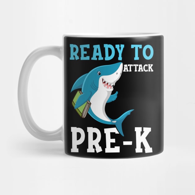 Kids Shark Ready To Attack pre k First Day of School by hardyhtud